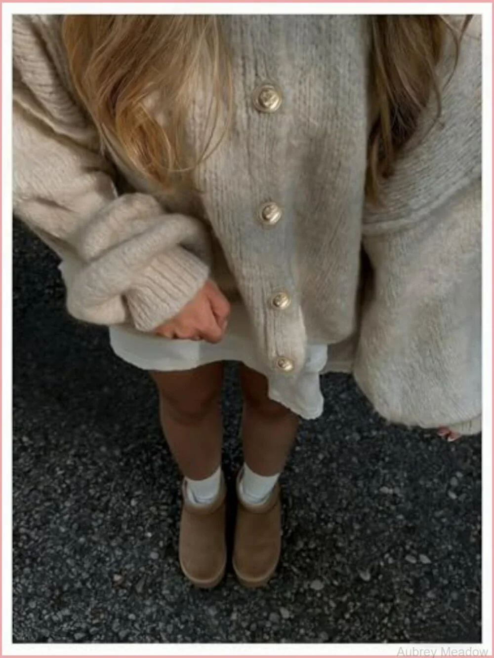 Oversized Button Up Cardigan Sweater Bishop Sleeve Fall Winter - Picture 2 of 5